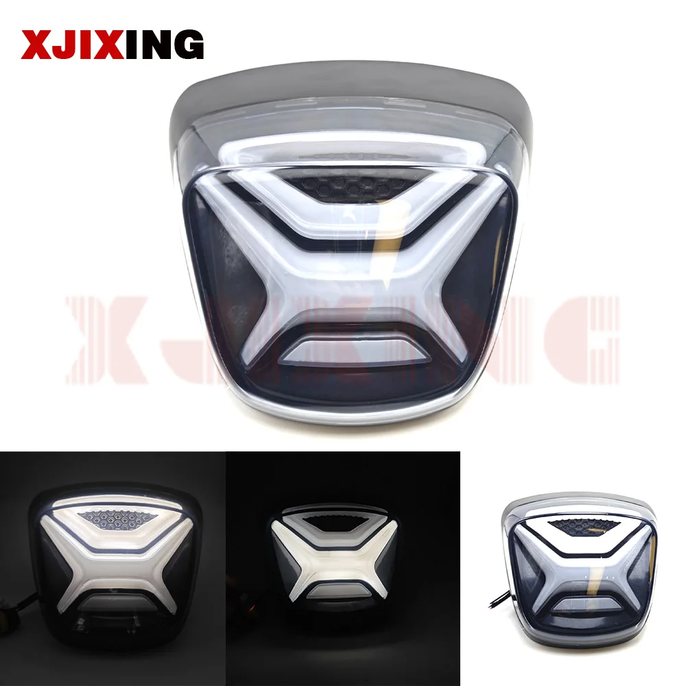 Подходит для Vespa Sprint Primavera 50 125 150 2013-2023, задние фонари мотоцикла, стоп-сигналы потока воды, встроенный светодиодный тай