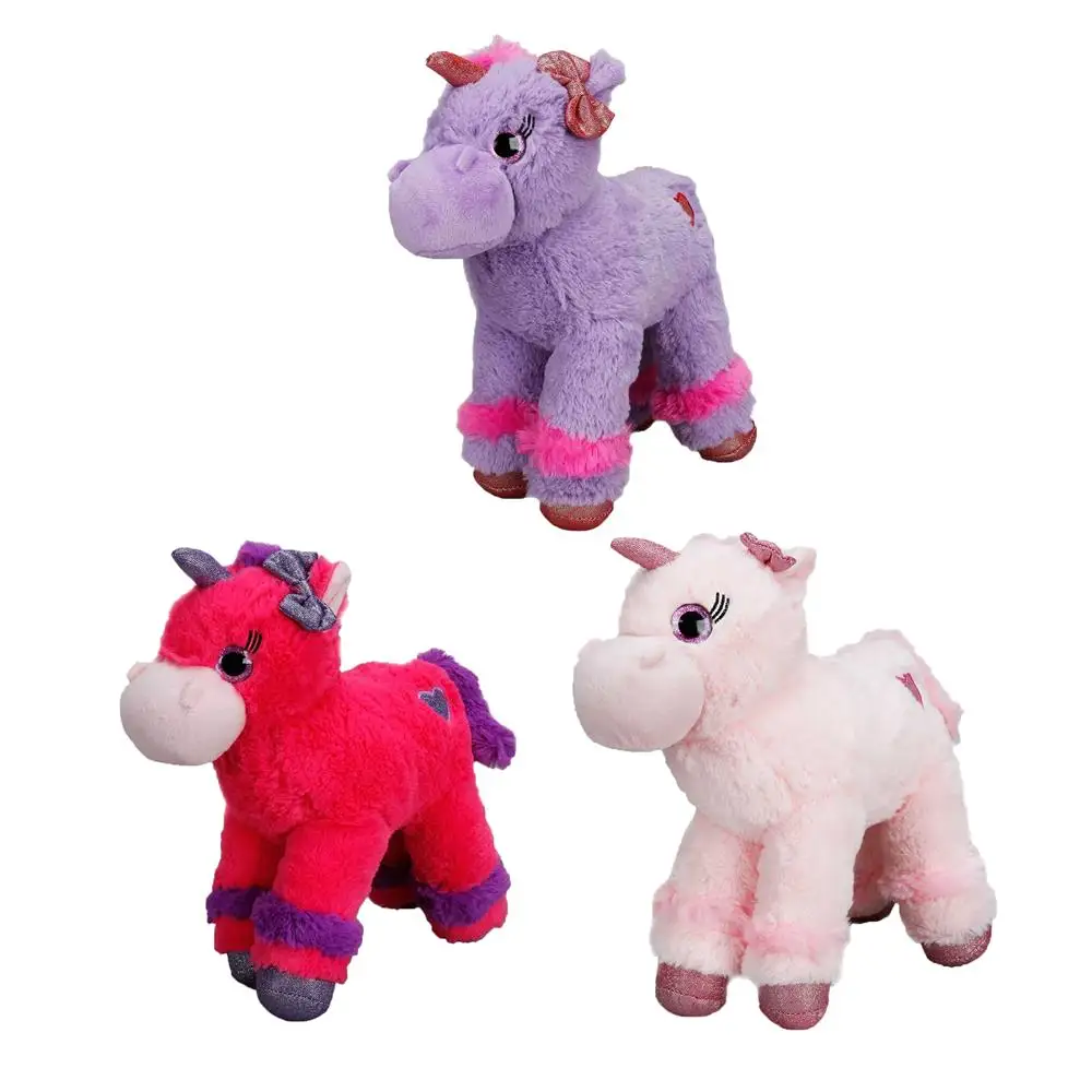 Unicorn colorful plush horse is 28 cm. 1 pcs price