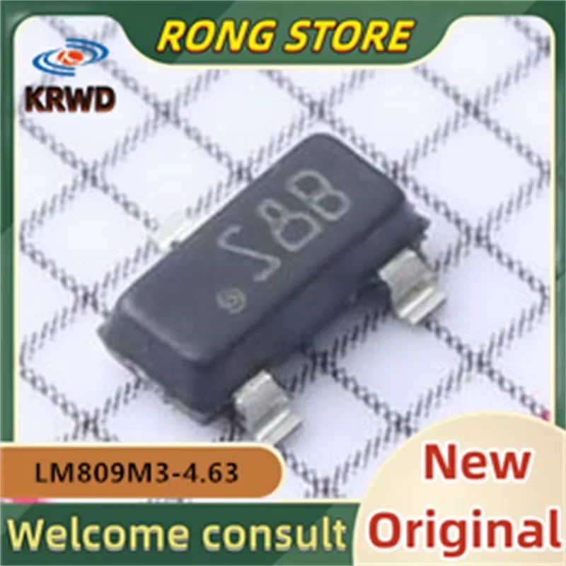 

10 шт. S8B S8 новый и оригинальный чип IC SOT23-3 LM809M3-4.63/NOPB LM809M3-4.63 LM809M3 LM809M LM809
