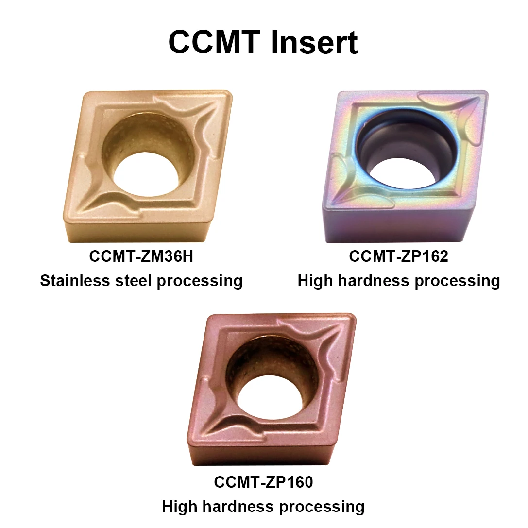 Maifix 10pcs CCMT ZM36H ZP162 CCMT060202 CCMT060204 CCMT060208 09T3 Cemented Carbide Insert internal turning tool CCMT CNC Blade