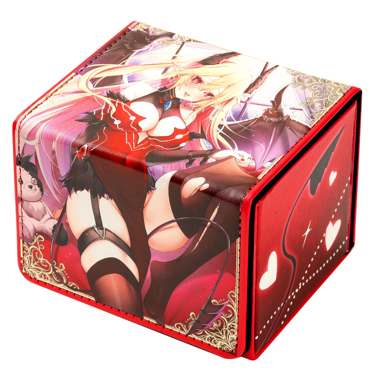 Yugioh Lacrima the Scarlet Sorrow Deck Box Yu-Gi-Oh! OCG PTCG Trading Cards Pu Leather Collection Box 100+