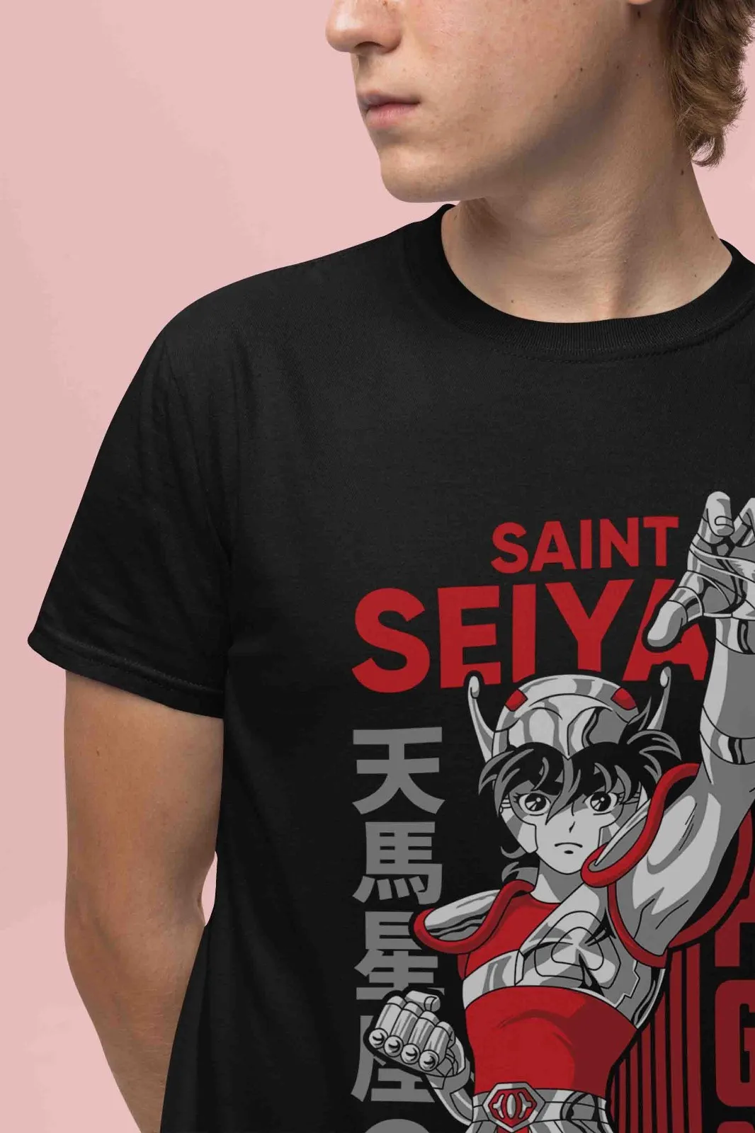 Saint Seiya Shirt Shiryu Tshirt Hyoga T-Shirt Shun Top Ikku Anime Graphic Tee