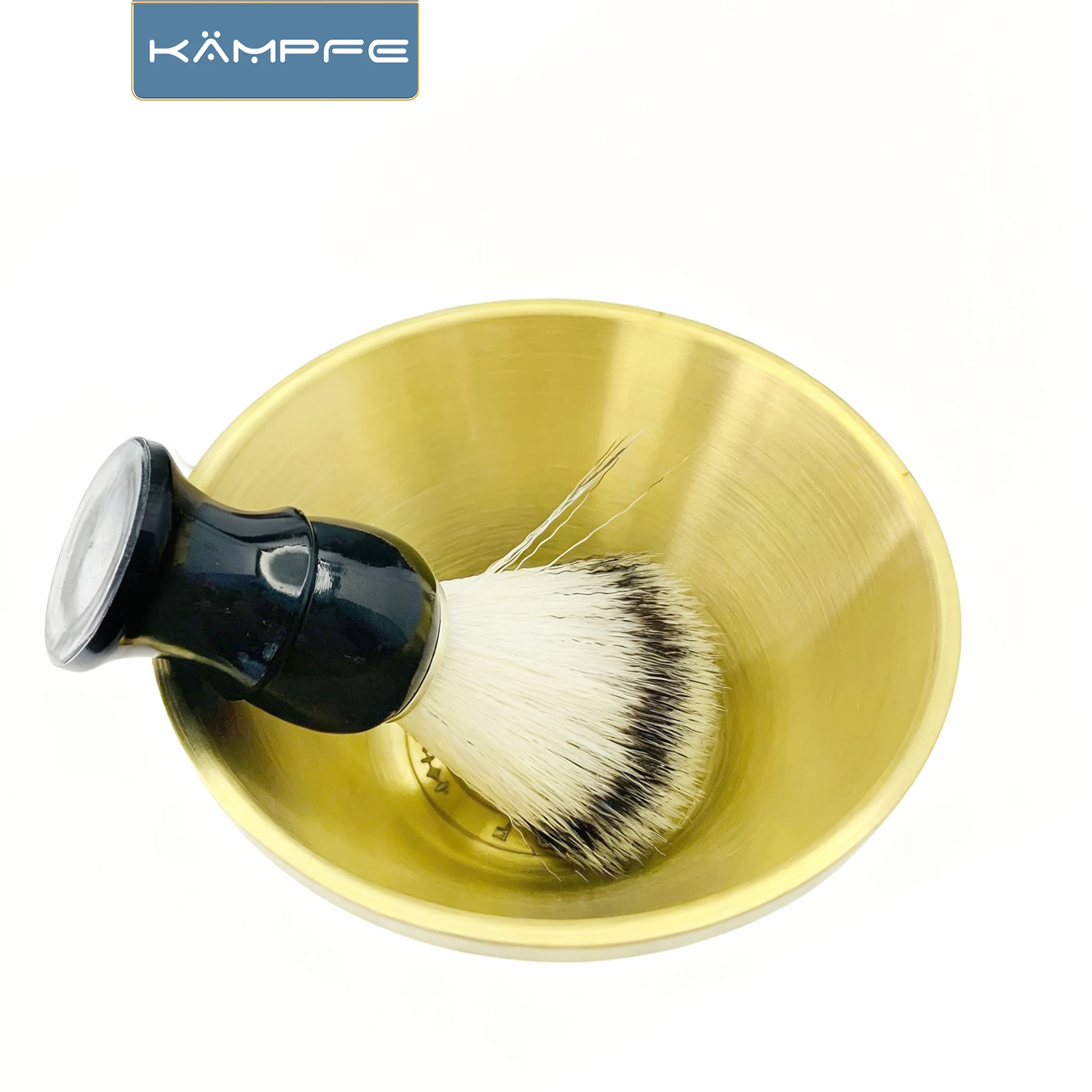 KAMPFE  men's shaving tool bowl, durable and easy to clean shaving Stainless Steel  bowl gifts for men