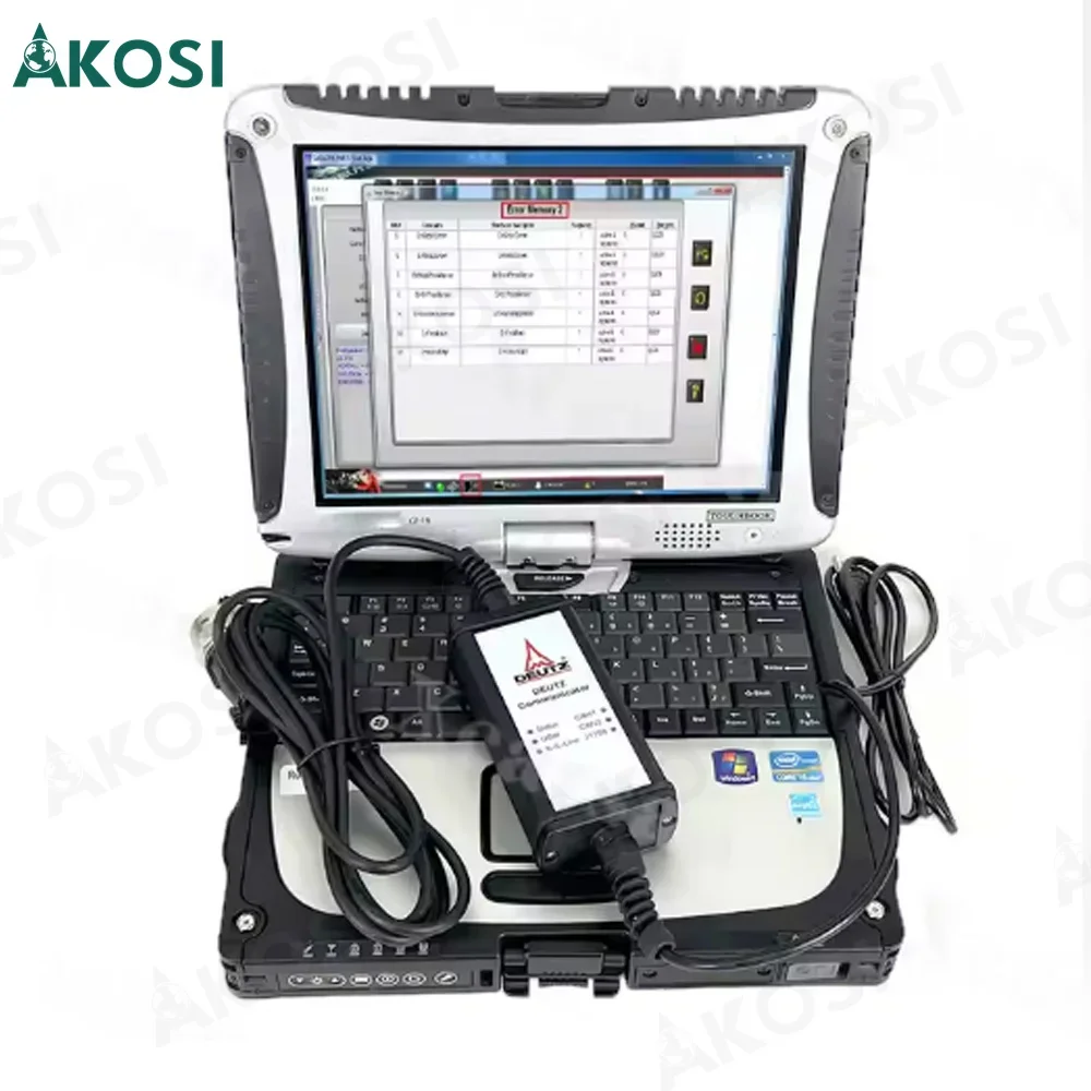 Ready to use CF19 laptop+Serdia 2010 for Deutz Diagnose Kit for deutz engine communicator deutz decom diagnostic scanner