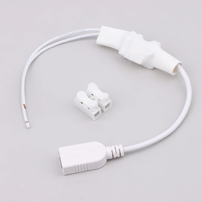 ♦AC 220V To DC 5V 1A 5W White WiFi Camera DIY Monitor Female USB Adapter Connector Isolation Module Stabilized Power Supply