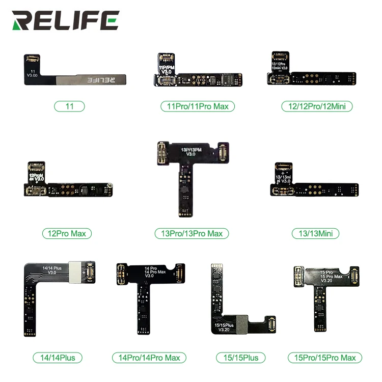 Wholesale 10/30/50PCS RELIFE TB-05 Battery Flex Cable Reset Cycle For iPhone 11 12 13 14 15 Pro Max Repair Replacement Part Set
