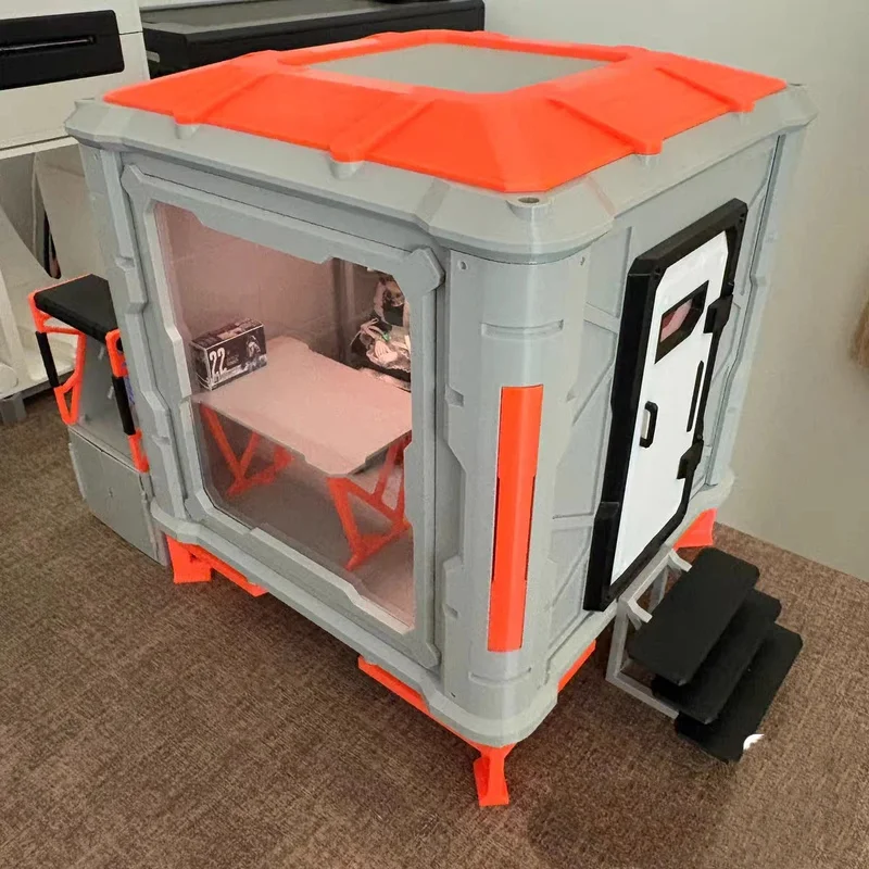1:12 Scale Sci-fi Capsule Dollhouse Furniture Scene Set For Figma Kotobukiya Megami Device Action Figures Accessories