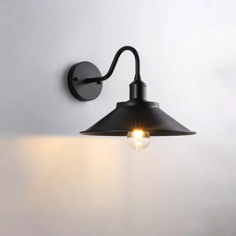 Loft Vintage Wall ไฟในร่มกลางแจ้งระเบียงโคมไฟห้องนั่งเล่นโทรทัศน์ Wall Sconce ทางเดินบันไดแสงห้องนอนไฟ