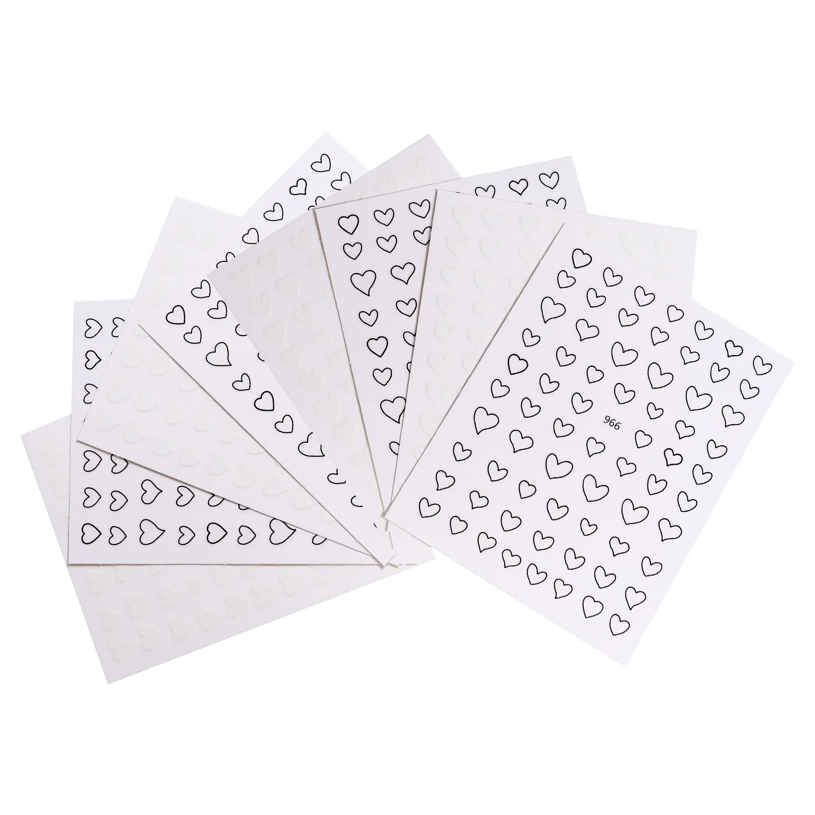 

8pcs Heart Shape Art Sticker Decal For Wedding Valentine Party Manicure Design Long Lasting Waterproof Adhesive Nail