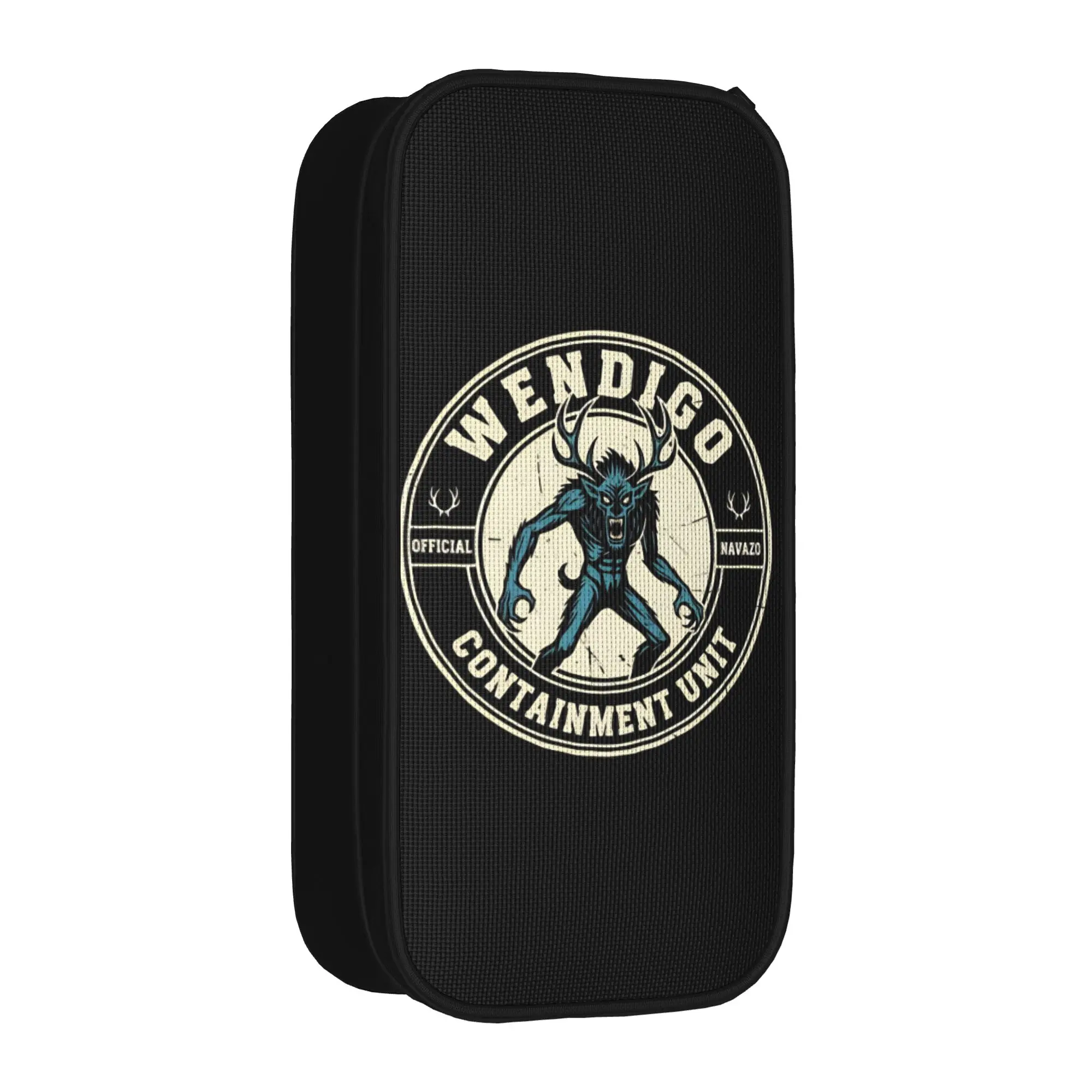 

Wendigo Containment Unit Funny Myth Pencil Case Pen Bags Girls Boys Large Storage School Supplies Cosmetic Pencilcases