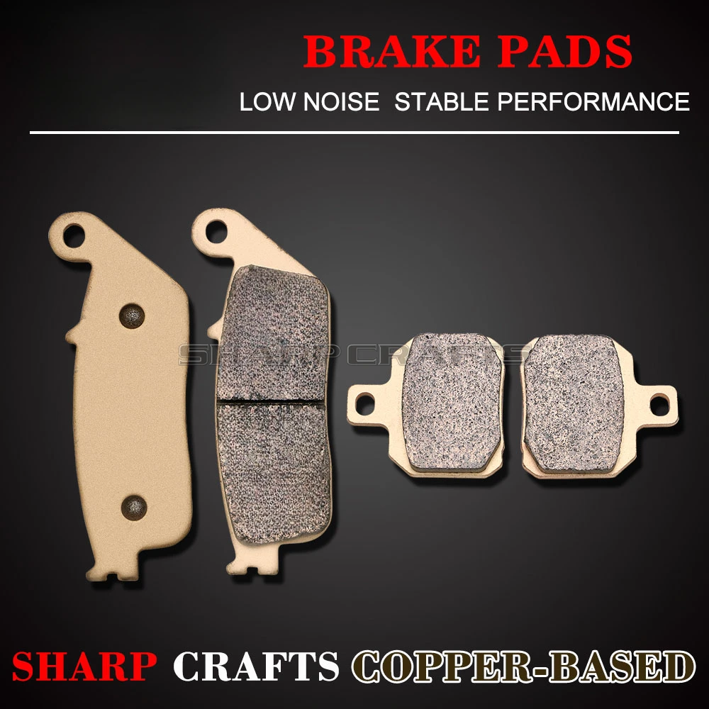 Motorcycle Copper-Based Front & Rear Brake Pads Kits For Yamaha YP125R X-MAX Sport 2010-2016 VP125 X-City 2008-2015 2014 2013