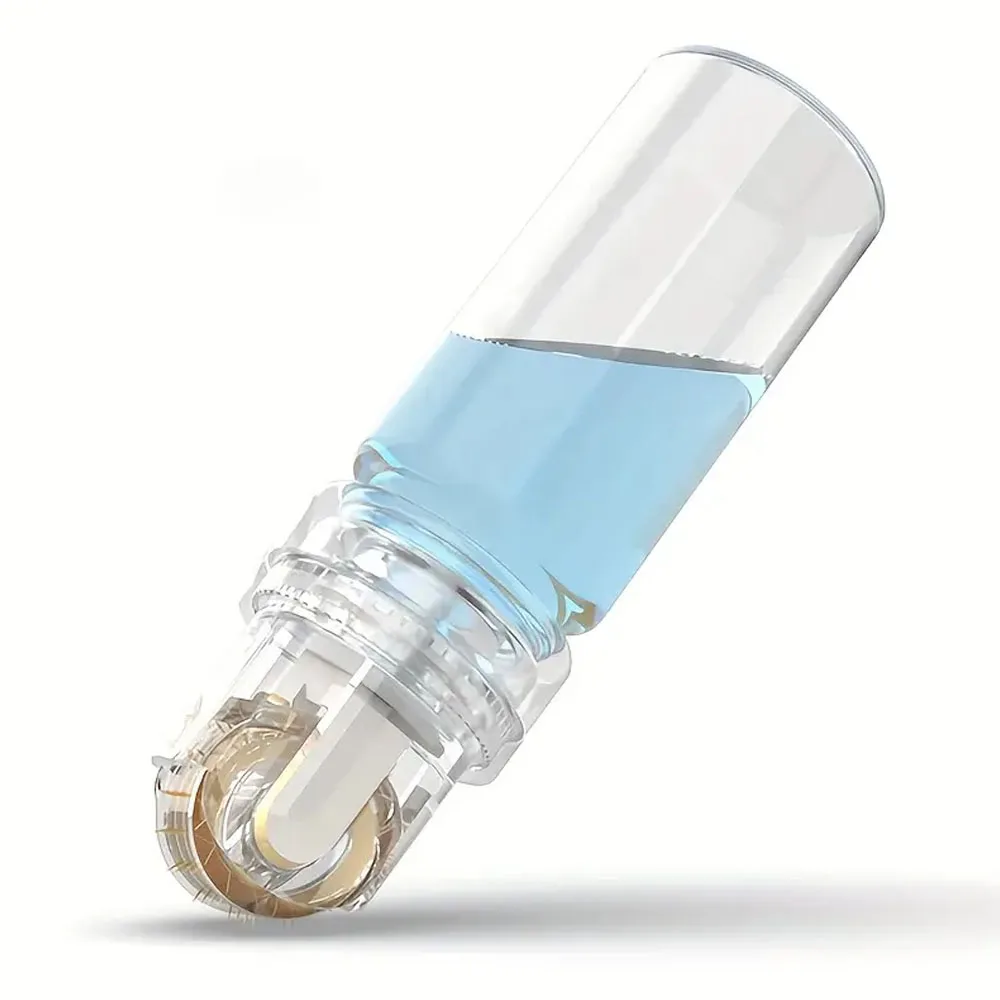 Титановая игла Hydra, ролик, 64 контакта, микронасадки, иглы Derma, уход за кожей, антивозрастная отбеливающая бутылка, роликовая сыворотка, многоразовая