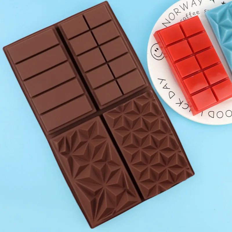 Wholesale 4-even Silicone Chocolate Mold with Different Shapes, DIY Cake Mould, Handmade Cold Process Soap Molds 1354