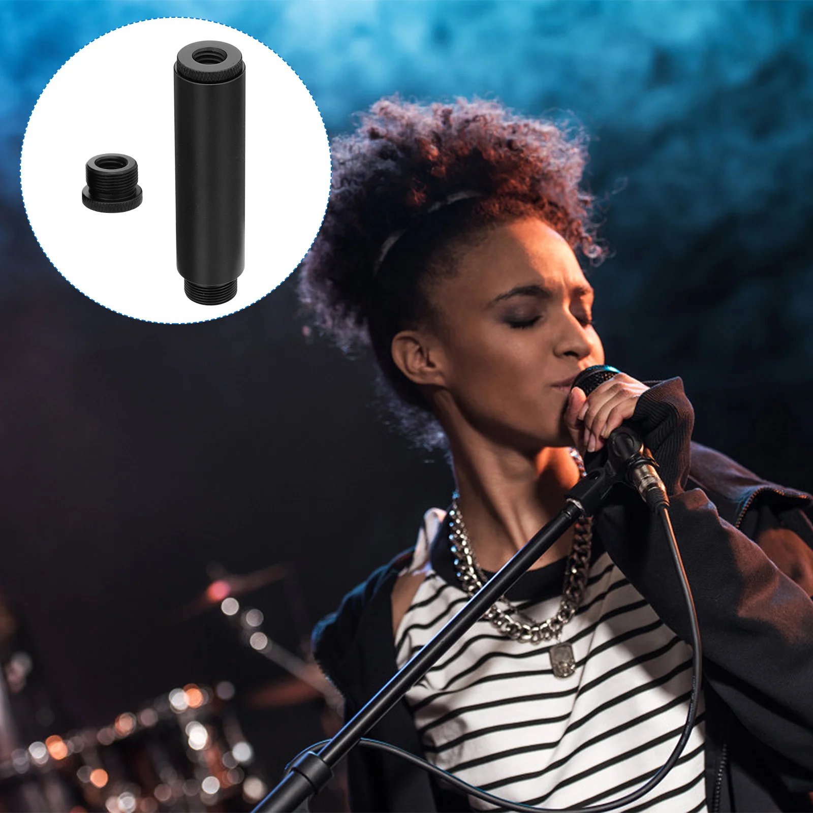 

Mic Stand Extension Tube Premium Aluminum Alloy Strong Stable Extension Rod for Suspension Arm Mic Stand Shock-Mount Microphone