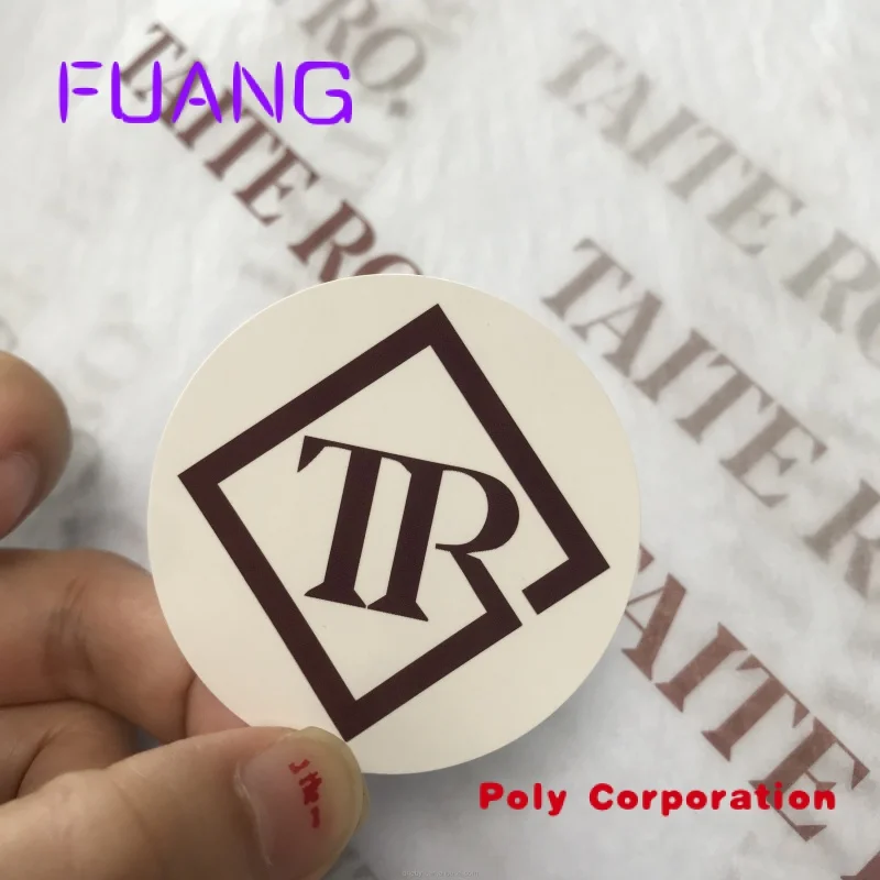 Custom Logo Ronde Vorm Waterdichte Zelfklevende Fles Label Afdrukken Etiket Stickers