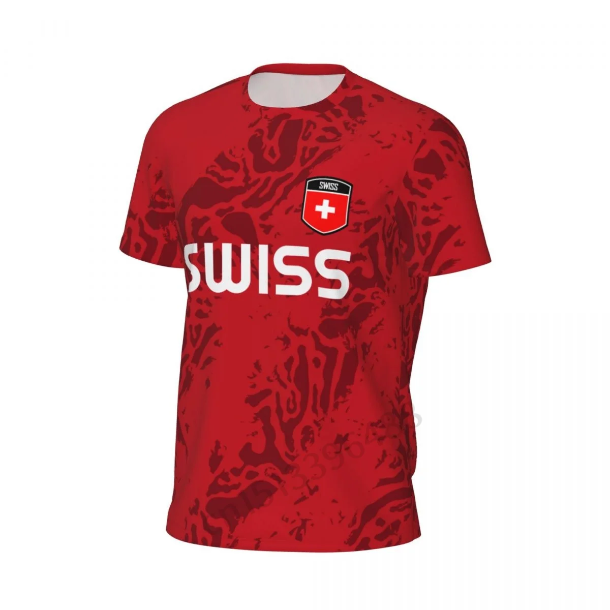 Switzerland Flag 3D Printed T Shirt Men Summer Short-sleeved Mesh T-shirt For Socce Running Bike Tennis Fitness Fans