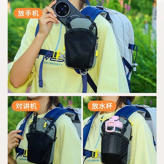 Tas penyimpanan luar ruangan, tas hiking, tas gantung bahu, ekstensi tahan air, eksternal ponsel hiking, ekstensi taktis