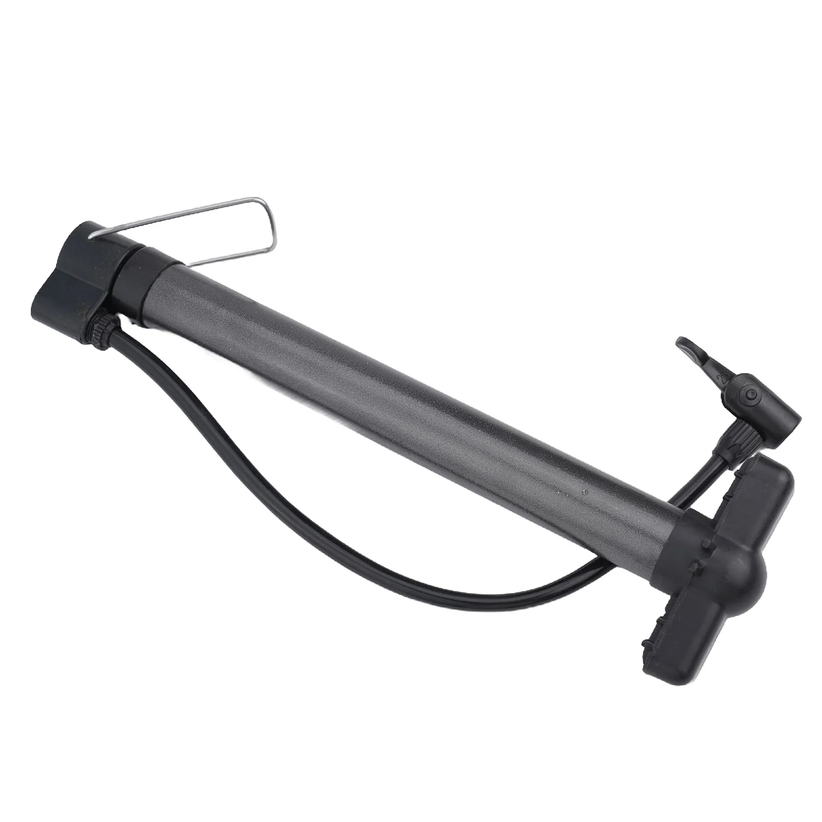 Basketball Pump Portable Bicycle Pump Made Of High-Quality Materials High Precision Air Pressure Gauge AV Nozzles Compatible