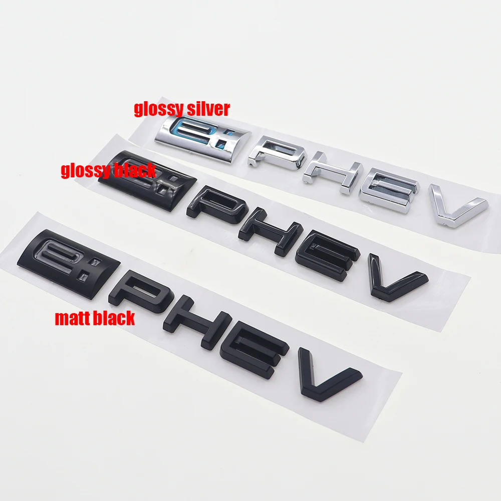 

1PC 3D ABS e: PHEV Car Logo Sticker Tail Bumper Badge Auto Rear Trunk Emblem Decals Styling Accessories BT