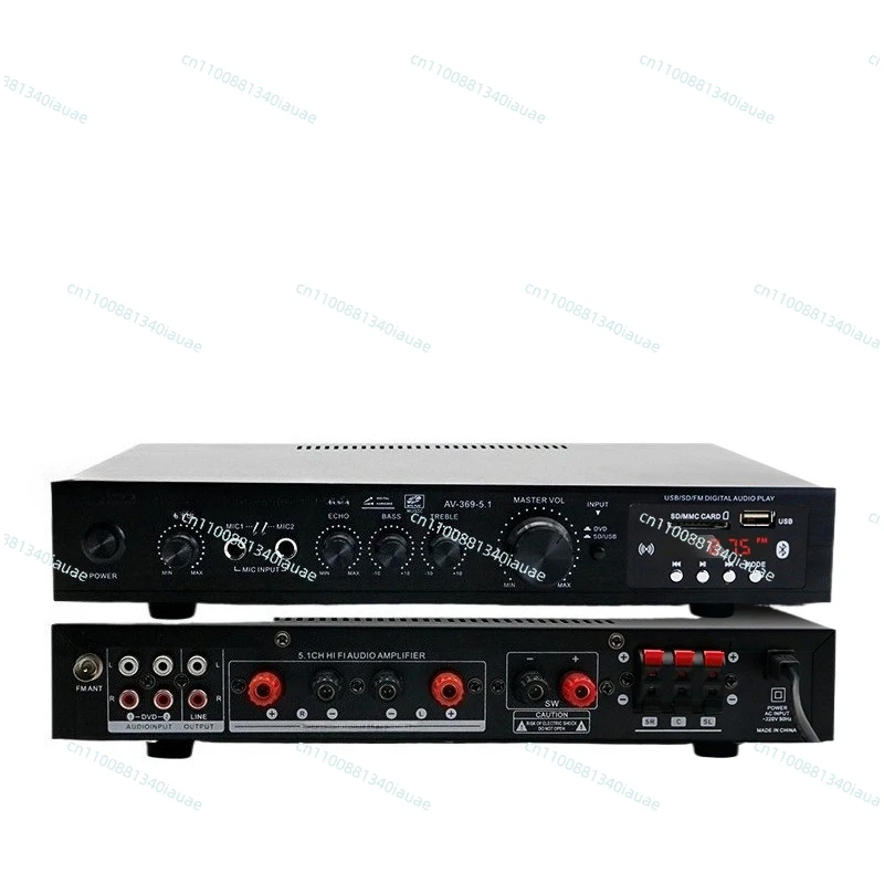 

5.1 Channel Overweight Bass High Power Stage Home Theater Bluetooth Radio Outdoor Power Amplifier