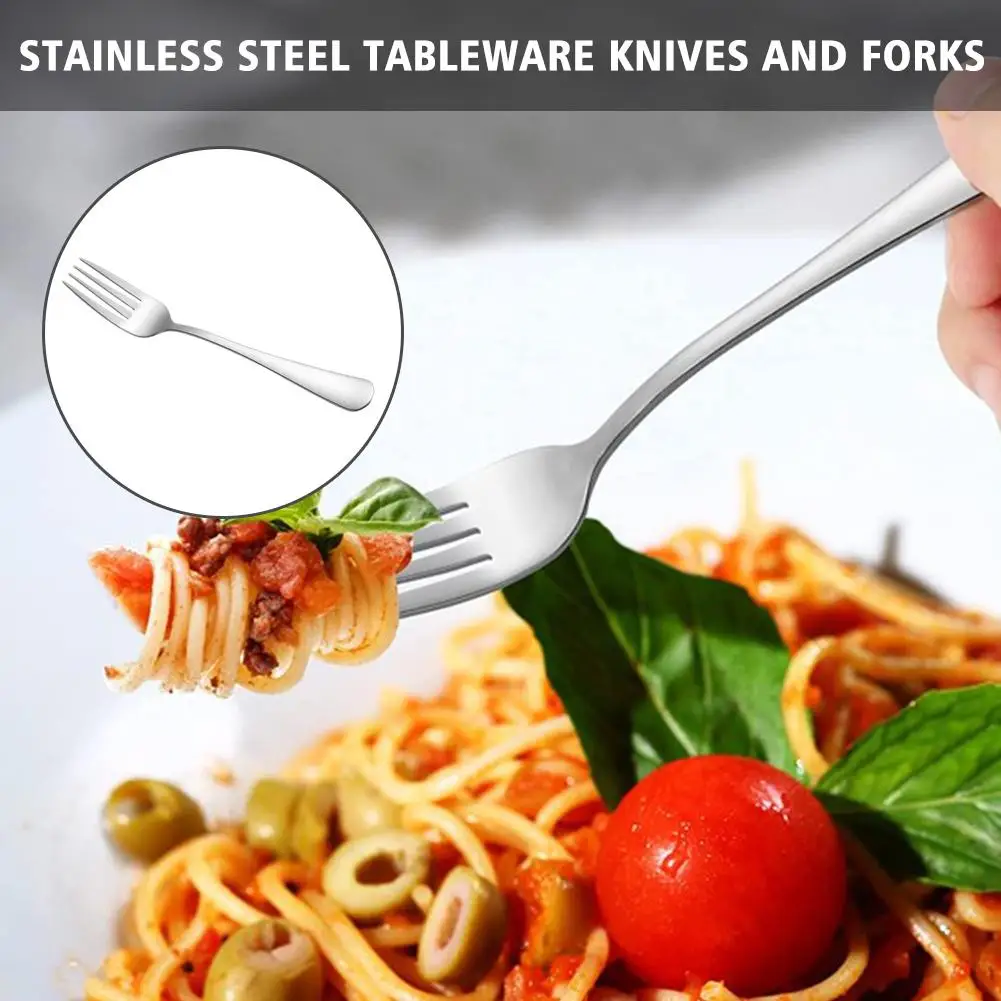 Luxury Stainless Steel Dinner Fork For Home Kitchen Dining Corrosion Resistant Simple And Neat Design S8Z3