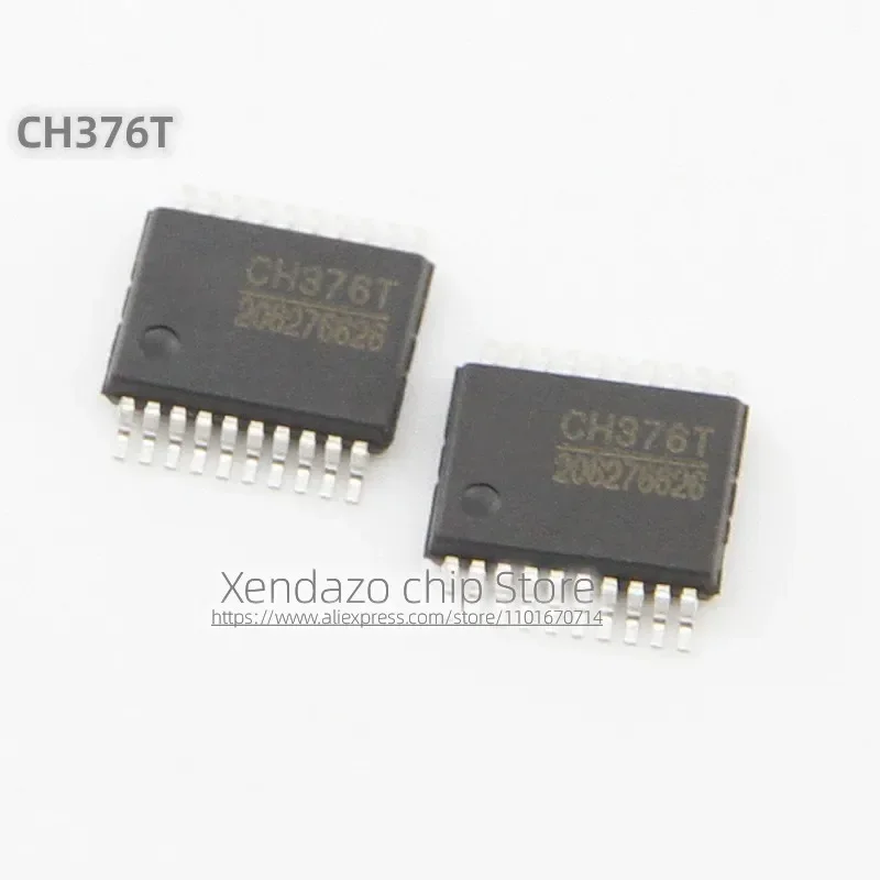 2pcs/lot CH376T CH376 SSOP-20 package Original genuine USB to serial/parallel chip
