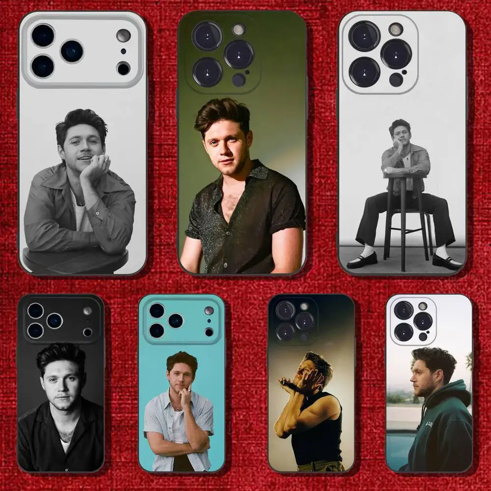 

Singer N-Niall Horan Phone Case For iPhone 17,16,15,14,13,12,Pro,Max,Plus,E,SE4,Air,Mini Black Soft Cover