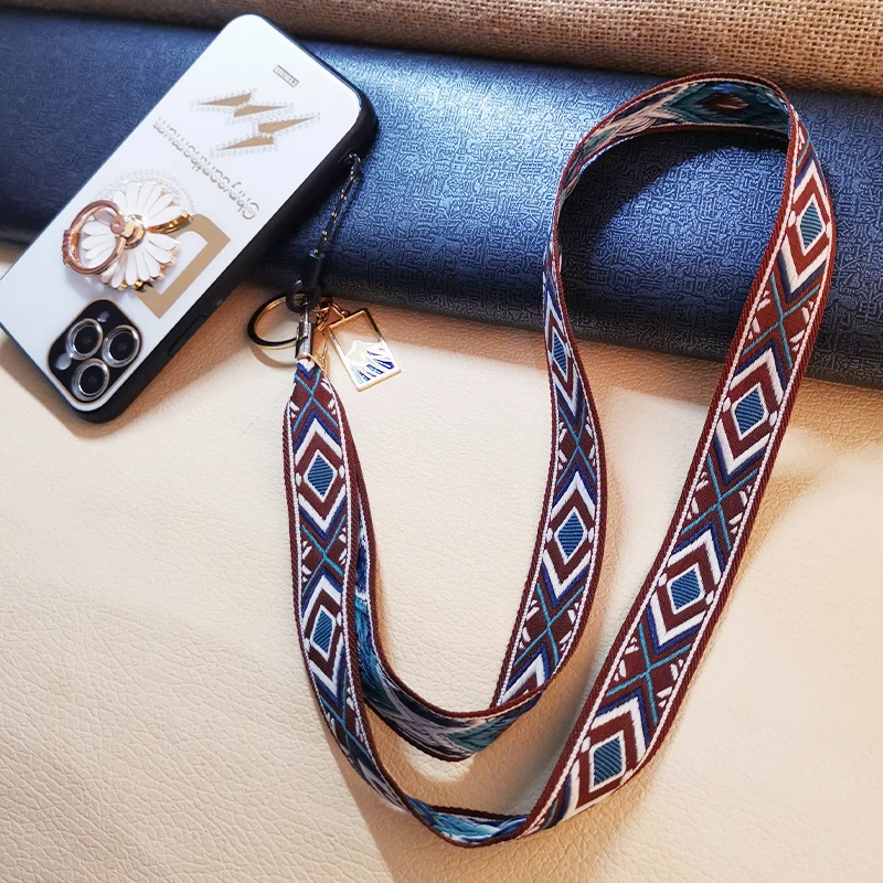 Mobile Phone Lanyard Chinese style retro embroidery pendant ethnic style suitable For iPhone 11 mobile phone shell lanyard sling