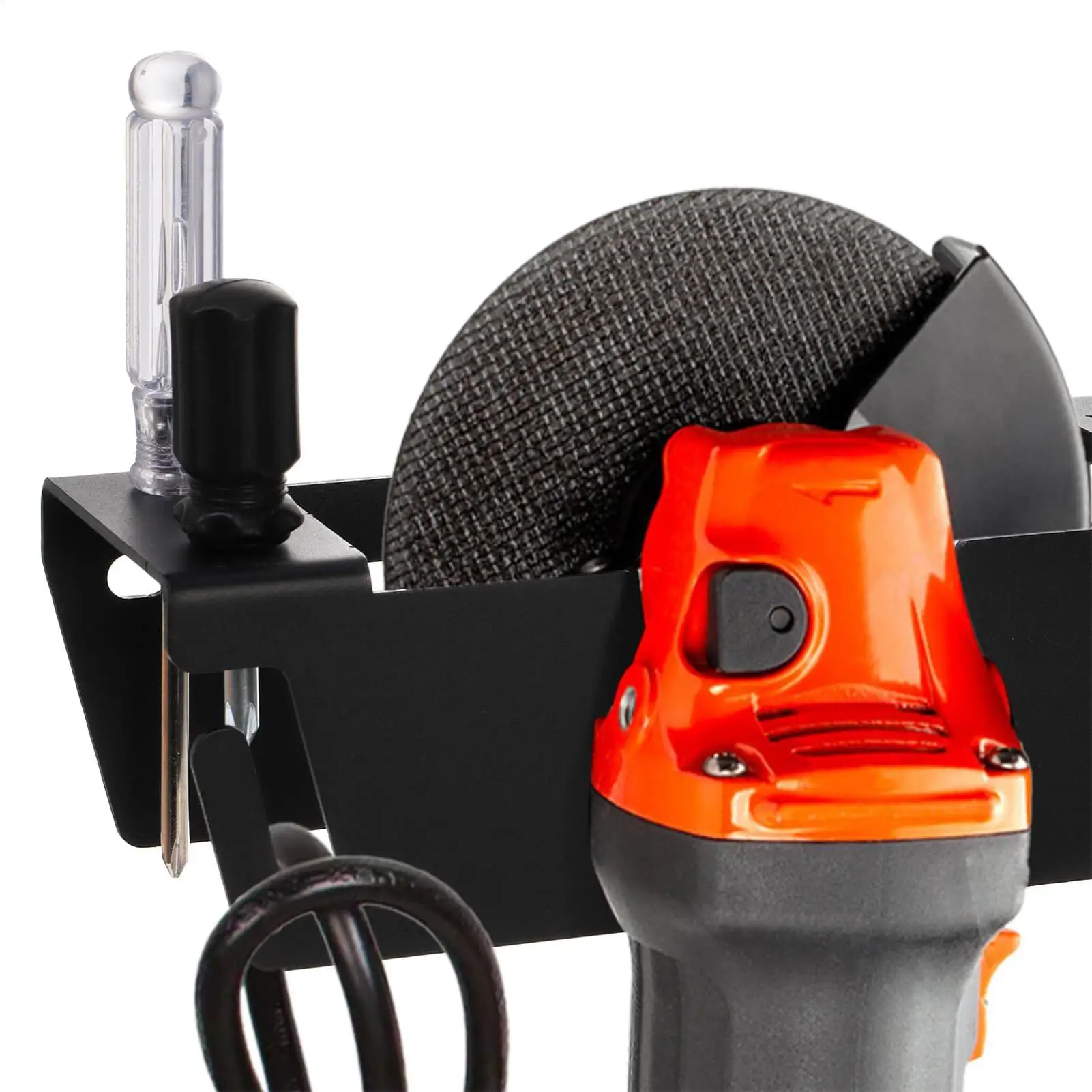 

Angle Grinder Holder Metal Angle Grinder Rack with Cord Hanger Wall Mount Bracket for Angle Grinder Cutters Polishers