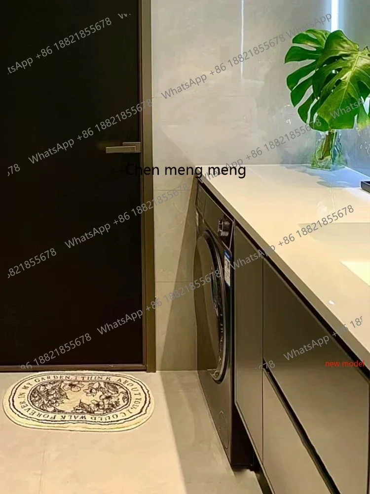 N138Washing machine integrated cabinet bathroom cabinet combination modern simple rock slab toilet, washbasin