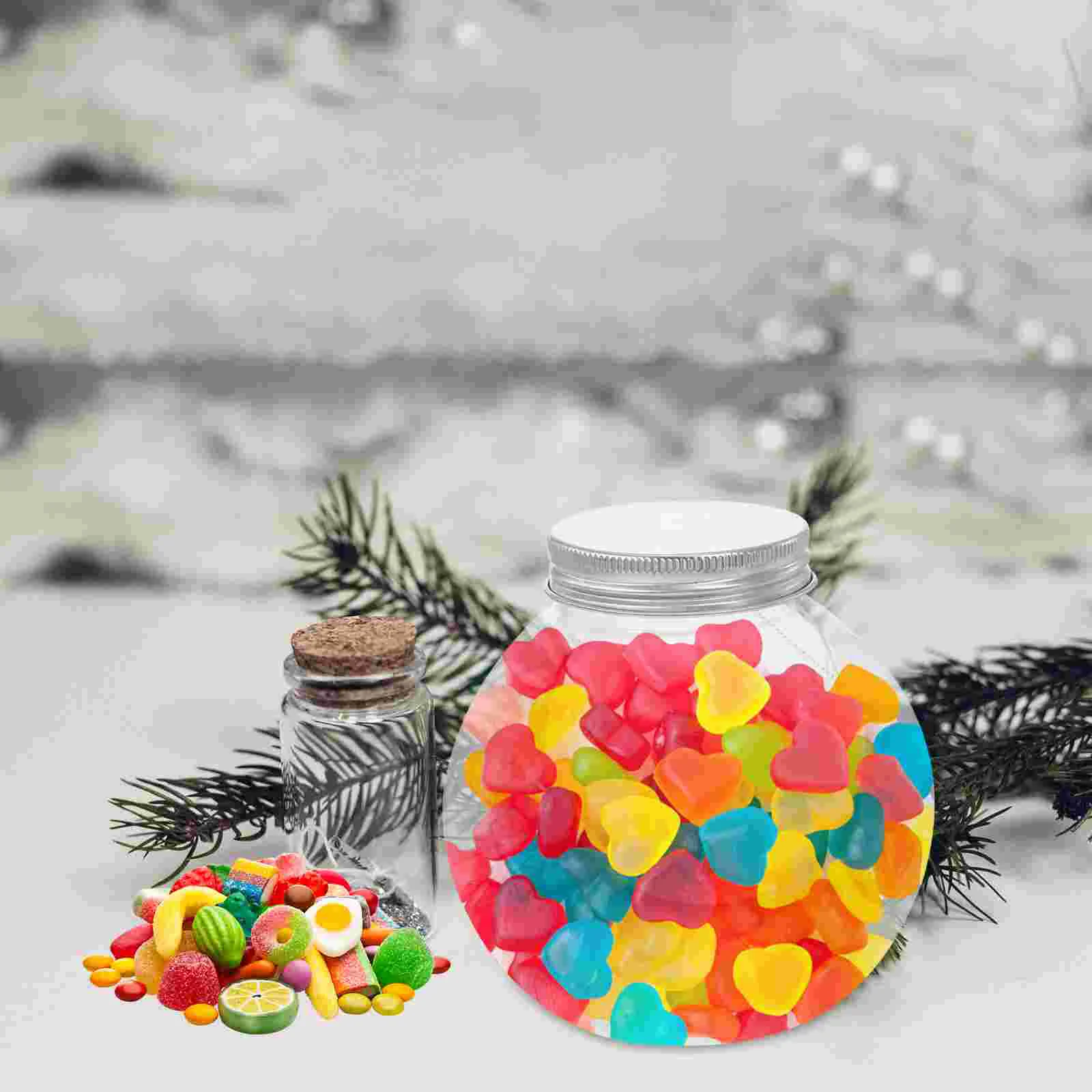 Clear Loose Tea Containers Christmas Candy Jar Halloween Dish Party Treats Bottle Bowl The Pet with Lid