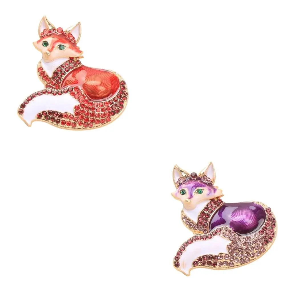  Elegant Enamel Animal Shaped Pin Brooch Including Colorful Rhinestones For Feminine Outfit Enhancement And Gift Giving