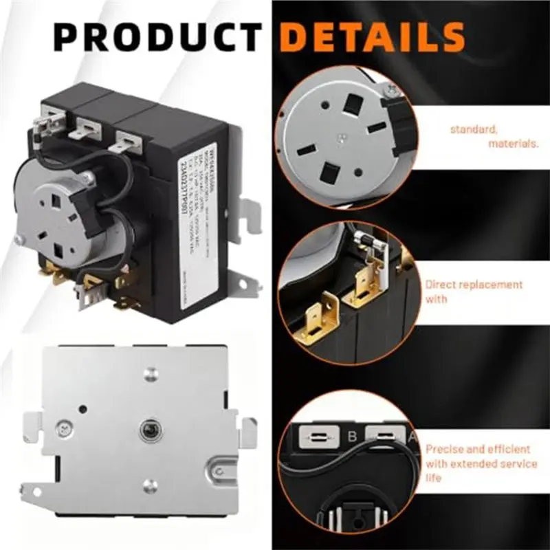 [Heavy Duty】 WE04X25586 234D2377P007 Dryer Timer Fit For GE Dryer Timer Replacement HTX24EASK0WS HTX21GASK1WW GTD38GASW0WS