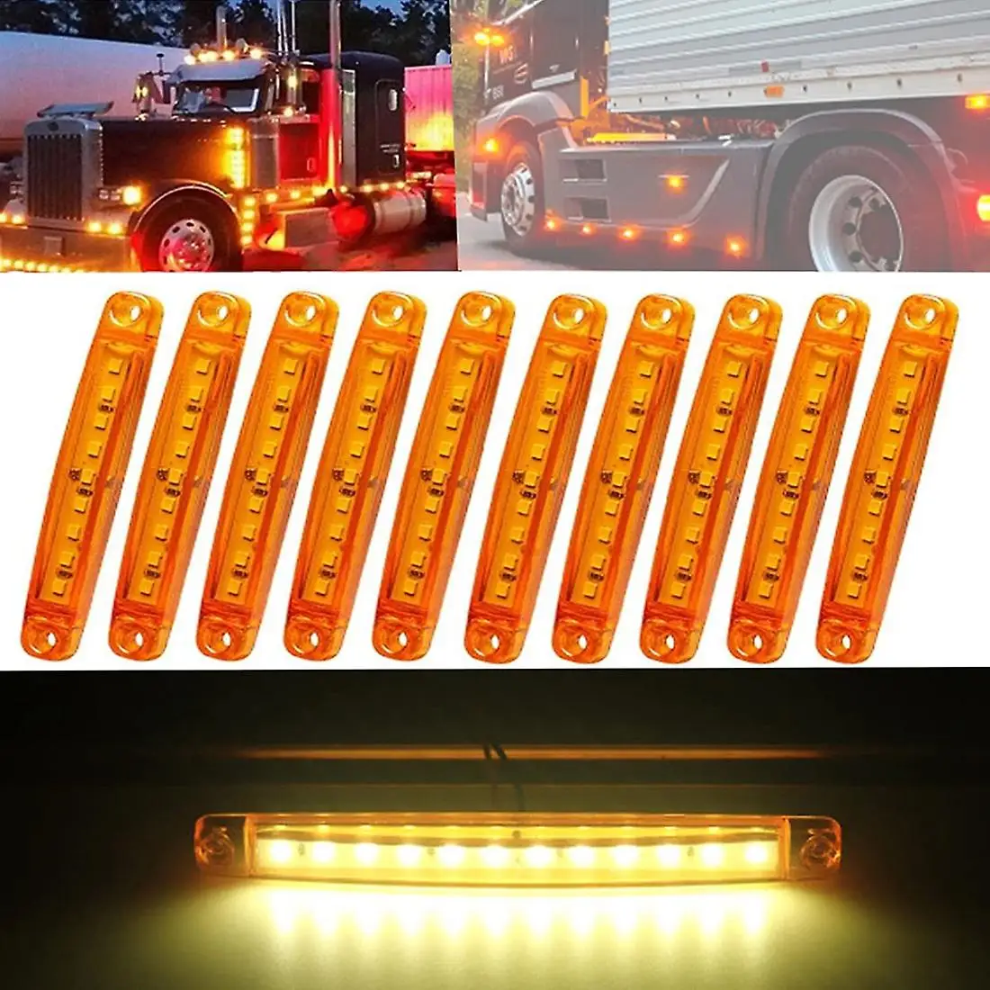 10ชิ้นไฟ underglow lampu LED Roda ไฟสะท้อนแสง