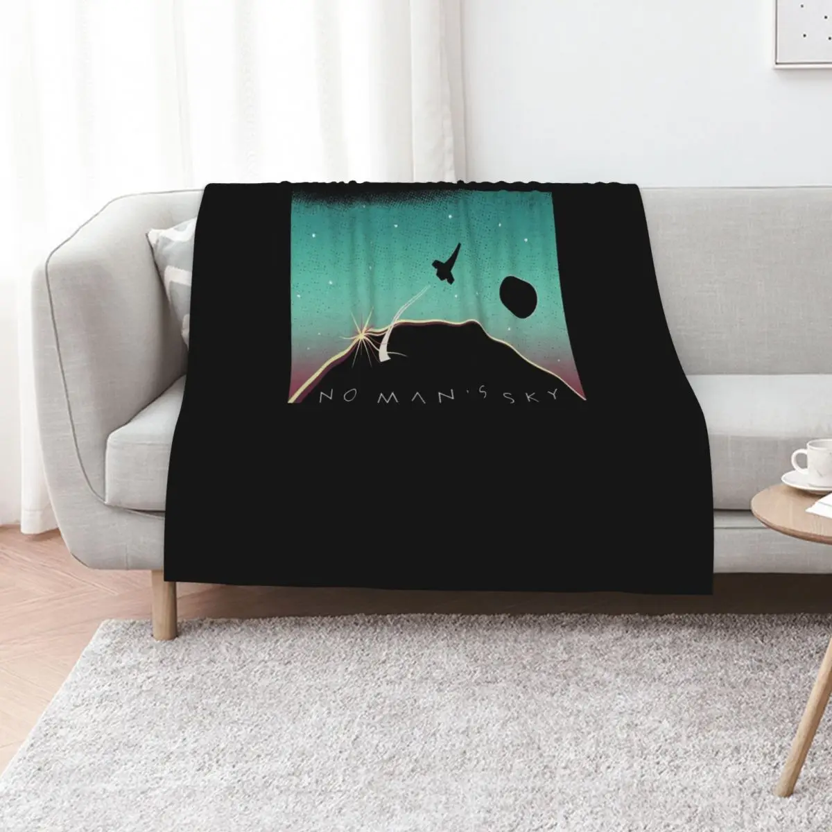 

People Call Me Space No Mans Sky Logo Boys Girls Throw Blanket Fuzzy Plush Throw Blanket for Sofa Chair