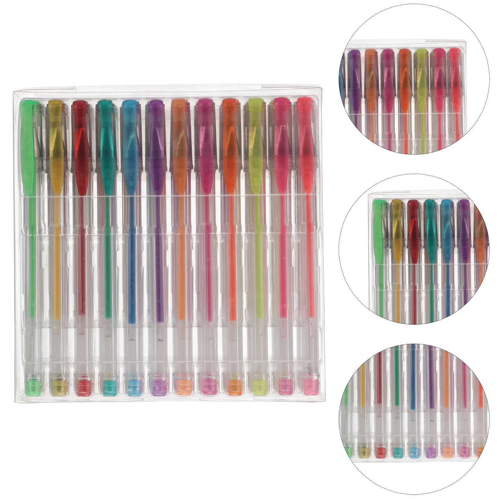 

48 Pcs Colored Gel Pens Plastic Student Office School Supplies Lightweight Easy to Carry Various Colors