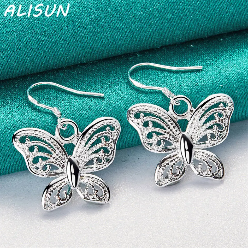 ต่างหูเงินแท้ 925 รูปผีเสื้อ ดีไซน์เก๋ ของขวัญสุดสร้างสรรค์ เหมาะกับทุกโอกาส ทั้งงานปาร์ตี้และใส่ในชีวิตประจำวัน