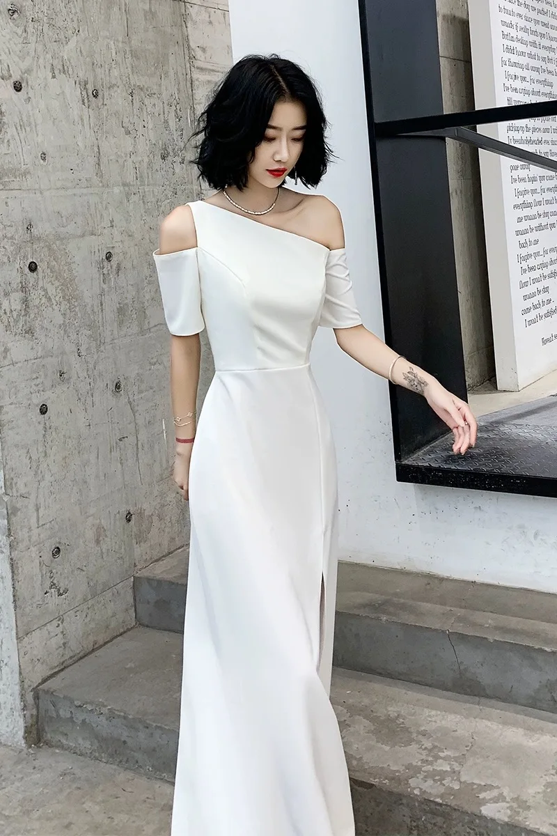 

S-035 Evening Dress Dress for Women 2025 New Style Banquet Style Long Style Simple and Elegant Show Thin Summer