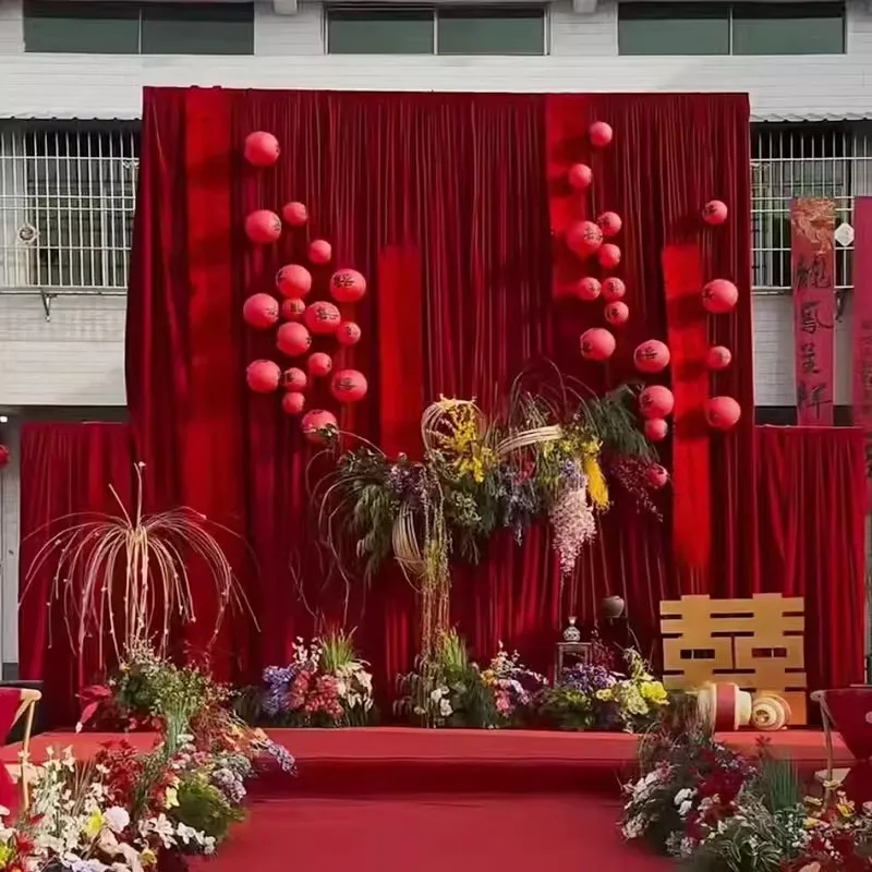 

Velvet Photo Backdrop for Wedding Decoration,Wrinkle-Free Velvet Backdrop Curtains,Easy Setup Fabric Drapes for Stage Decor
