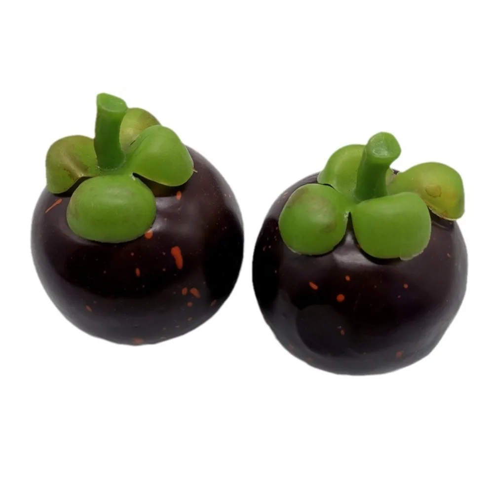 Mangosteens artificiels réalistes, 10 pièces, simulation de fruits, modèle de faux mangosités