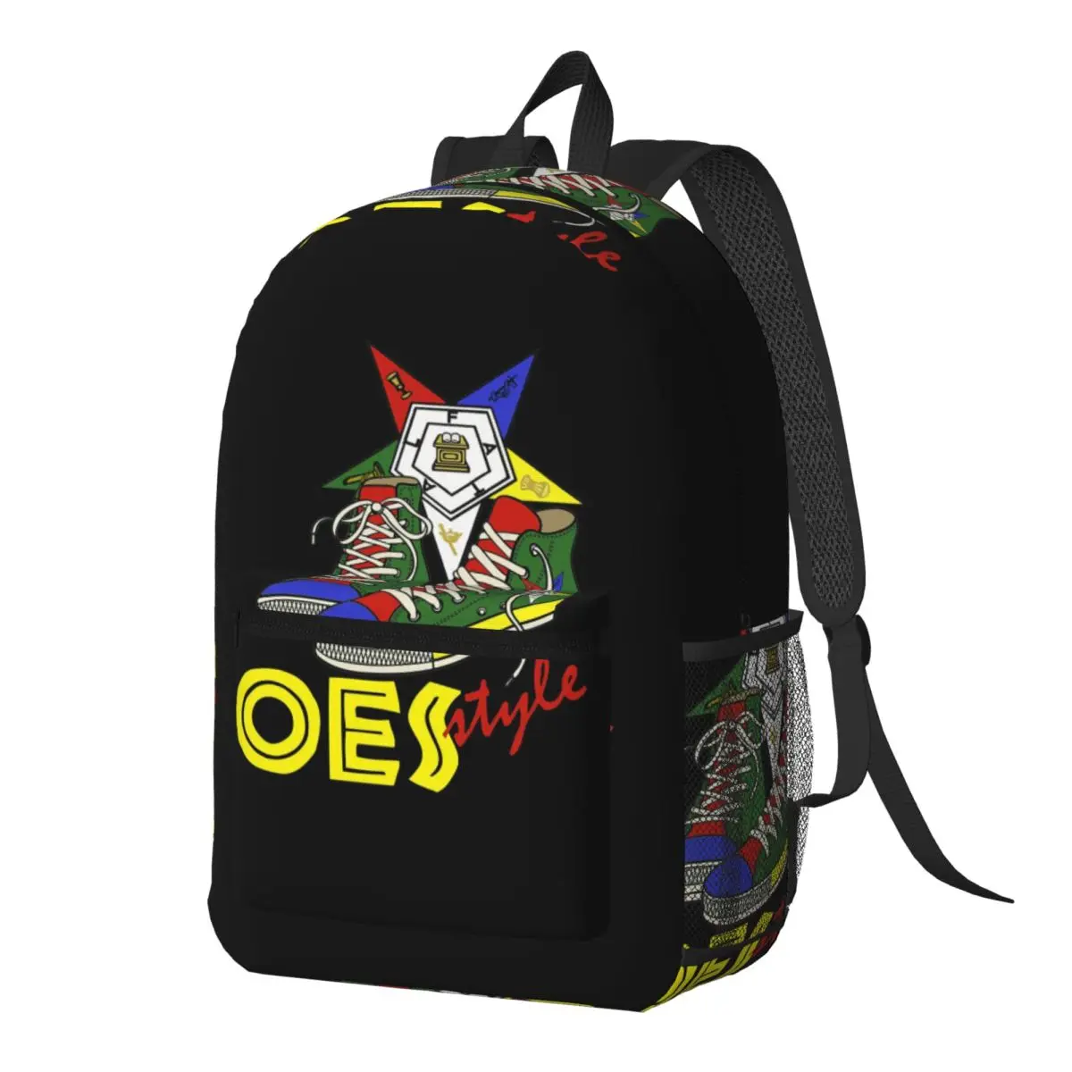 

OES Order Of The Eastern Star Backpack Daypack Large Capacity Children BookBag School Bag Shoulder Bags for Men Women