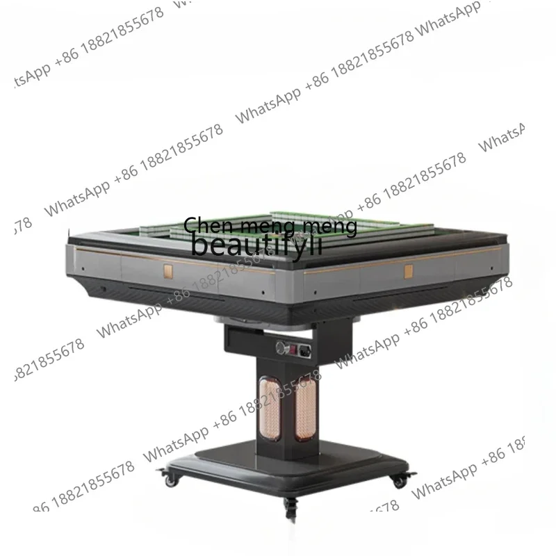 

zxFive-Piece Set Mahjong Machine Automatic Household Bass Dining Table Dual-Use Folding Mahjong Table