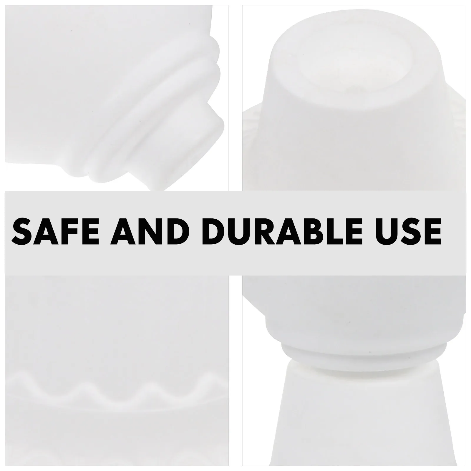 

2pcs Plastic Flowerpot White Roman Pillar Plant Container For Balcony Garden Decorative Flowerpot Household Furnishing Succulent