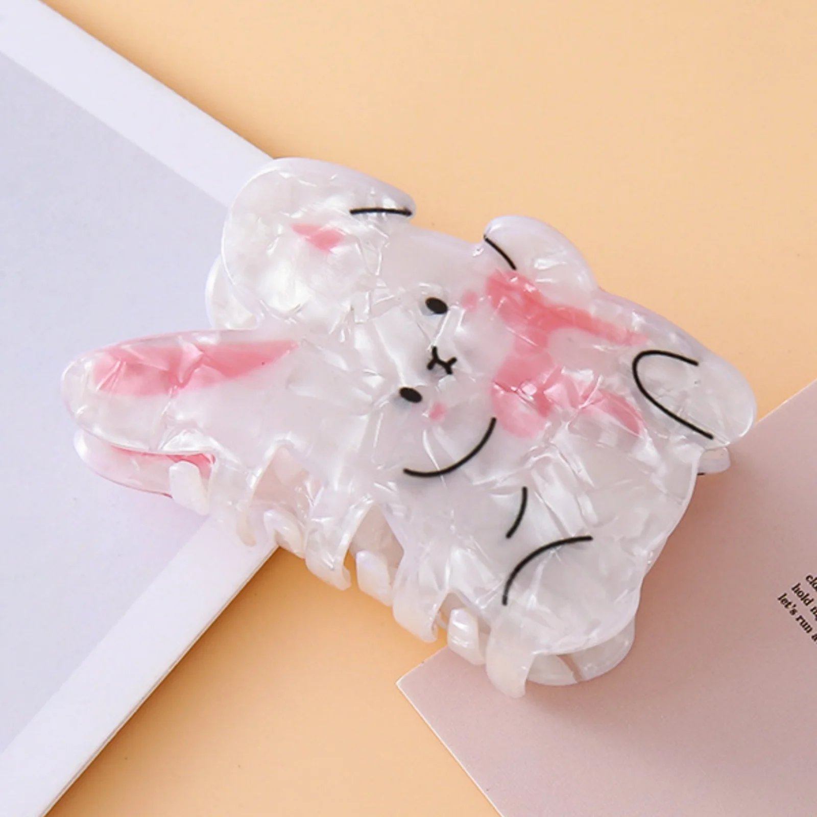 1 Stück Tierhaarklammer, niedliche Kätzchen- und Welpen-Haarklammer in mittlerer Größe, mittelgroße Haarklammer, Haaraccessoire für die Haarpartie am Hinterkopf. – Detail 11