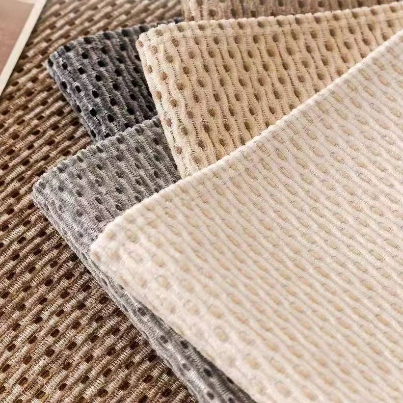 Geometric Dots Jacquard Thick Chenille Anti-Slip Sofa Cover, for Living Room All Seasons Couch Seat Cover Sofa Towel Protector