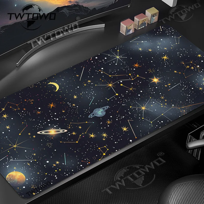 

Коврик для мыши в стиле аниме «Звездное небо», игровой XL, большой домашний компьютерный коврик для мыши, XXL, настольные коврики, мягкий ковер, коврик для мыши для офиса, ноутбука, настольного компьютера