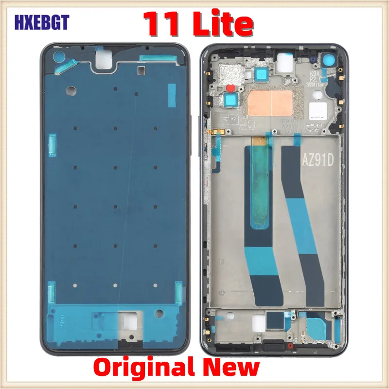 New For Xiaomi Mi 11 Lite  LCD Front Frame Middle Bezel Housing Chassis Smartphone Repair Parts