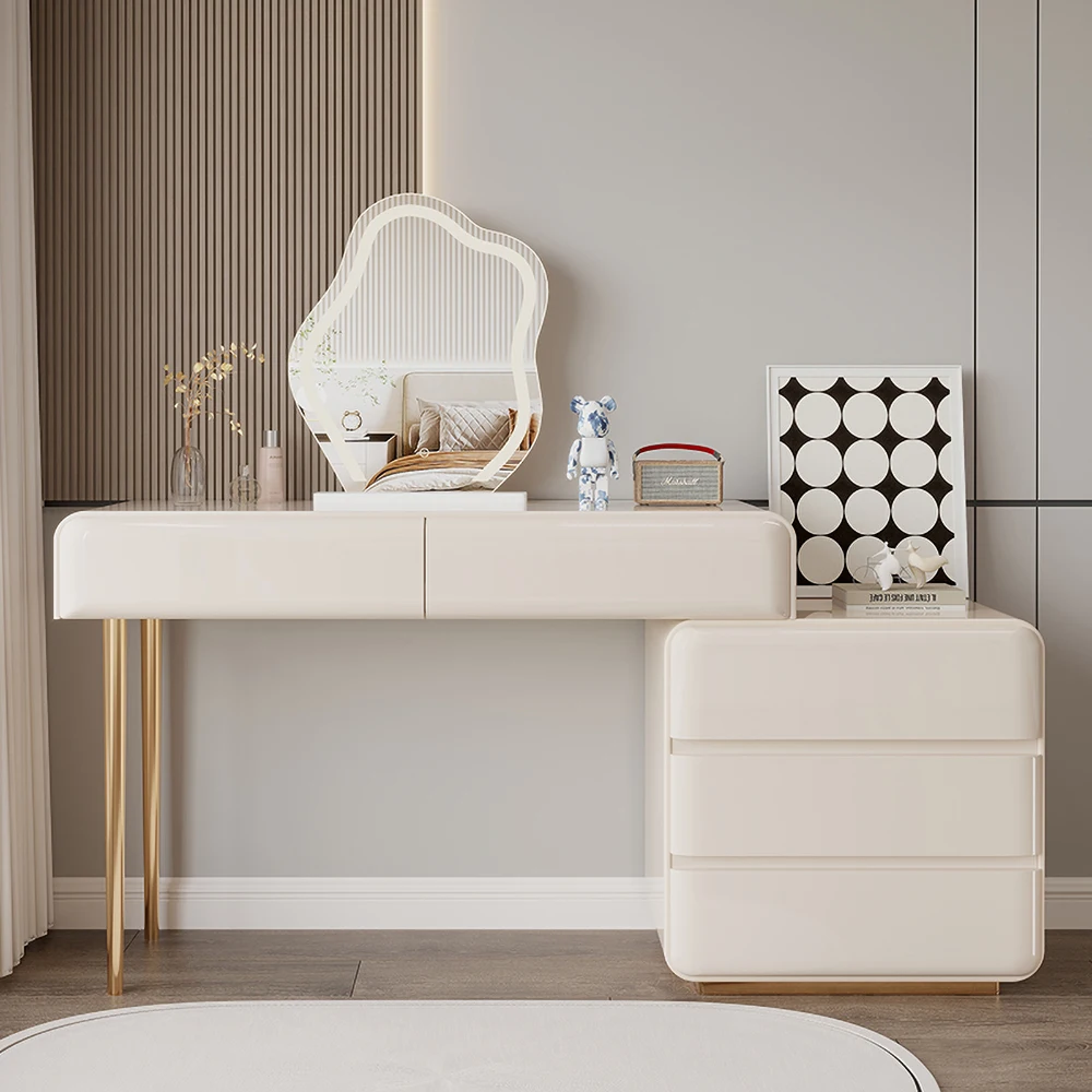 

Decoration Vanity Table Dresser Storage Bedroom Vanity Table Modern Tocador De Maquillaje Mueble Con Espejo Bedroom Furniture