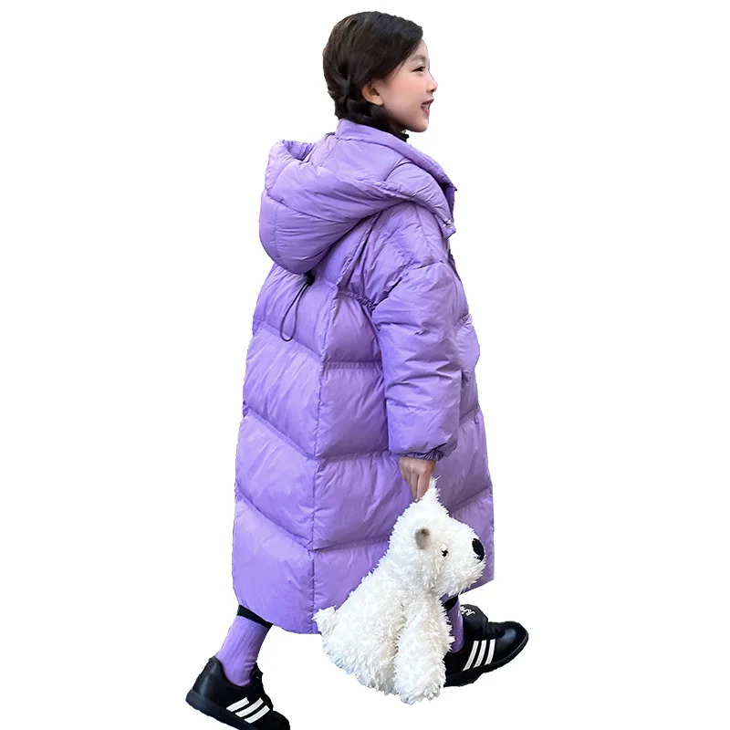 Parkas coreanas de invierno 2024 para niñas, además de terciopelo grueso, abrigos cálidos para niñas, abrigos para la nieve, chaquetas cálidas para niñas de 4 a 14 años