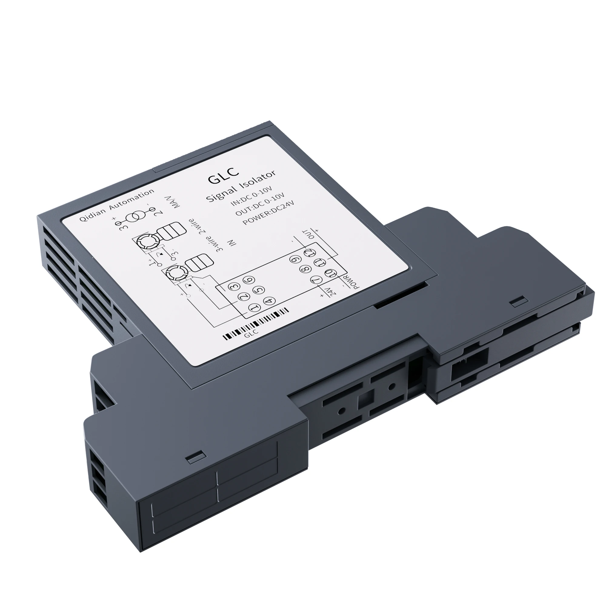 0-20mA 1-5V to 4-20mA 0-10V Hot Swappable Convenient 4-20mA Output 1 in 2 Out Signal Transmitter